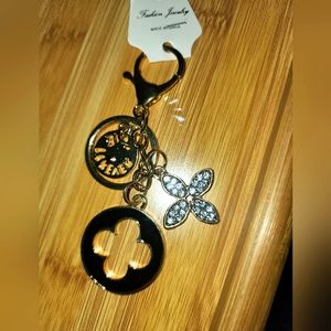 Flower Love Forever Keychain Purse Charm